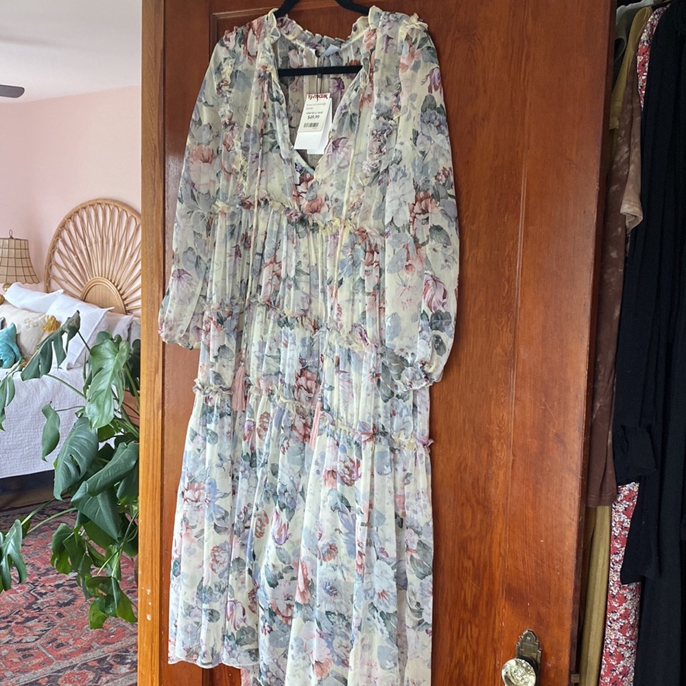 Floral boho dress. Opt, size M